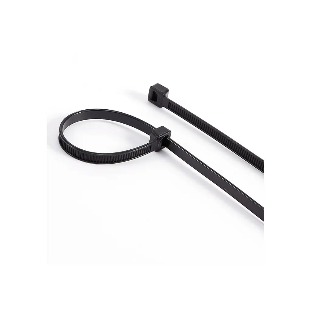 Cincho plástico negro de 16" x 4.8 mm   