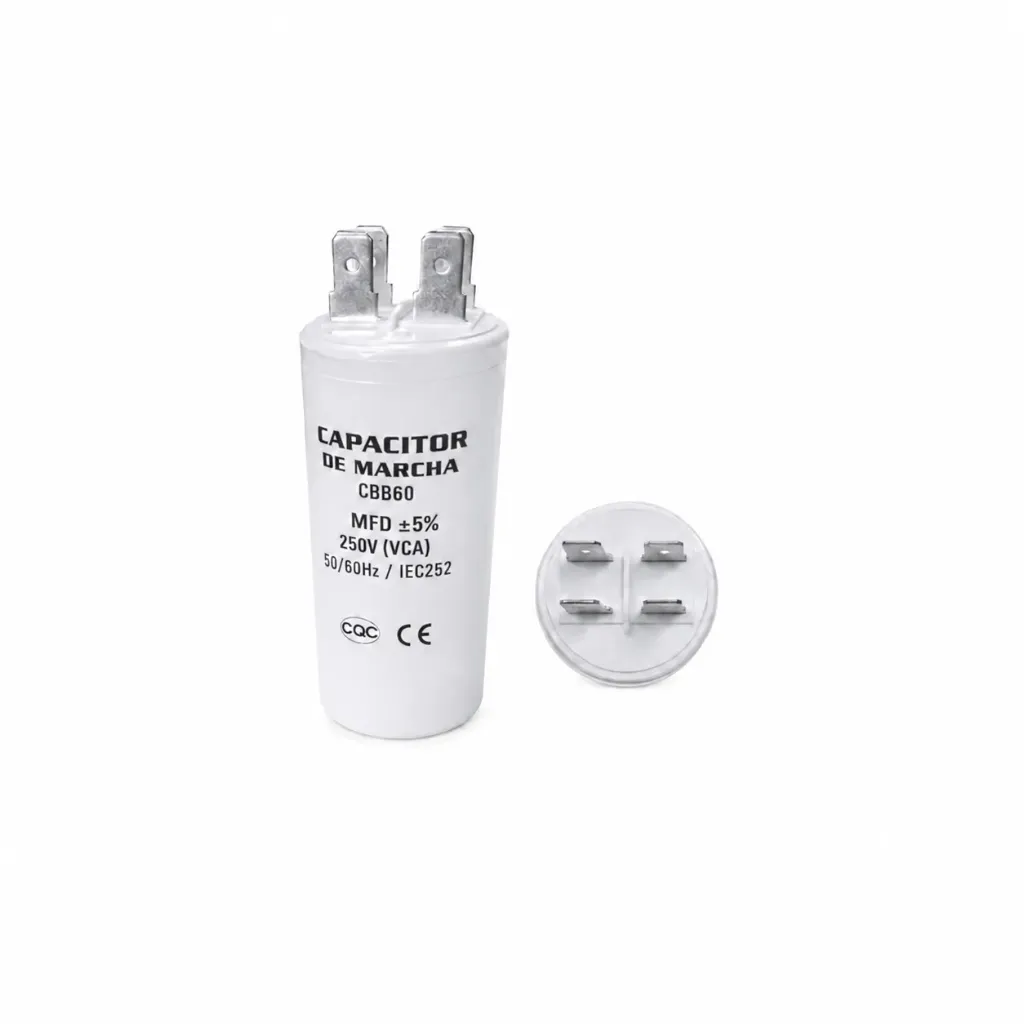 Capacitor de marcha de 30 MFD / 250Volt. / CBB60  marca Coninca