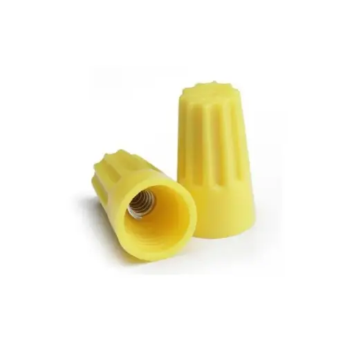 [0117-04] Conector amarillo con resorte para cable 18-10 AWG