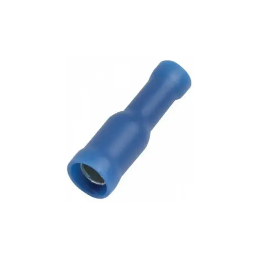 [0104-20] Terminal azul tipo hembra redonda aislada para cable 16-14 AWG