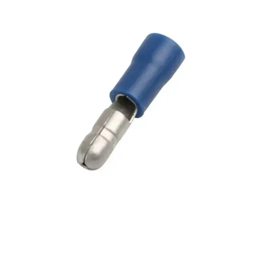 [0104-19] Terminal azul tipo macho redondo para cable 14-16 AWG