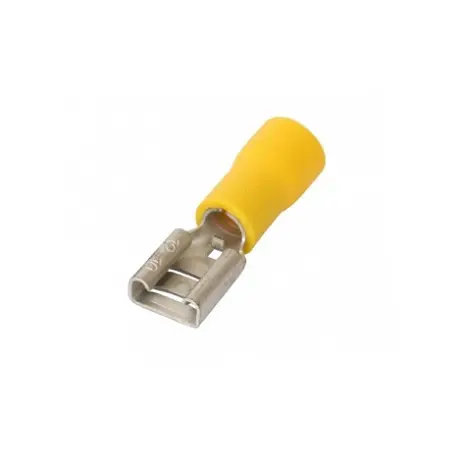 [0104-18] Terminal amarilla tipo hembra para cable 12-10 AWG 