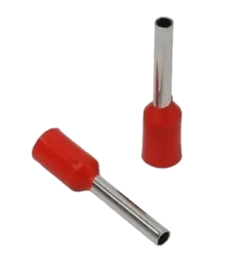 [0104-25] Terminal roja tipo pin vacío  para cable 16 AWG  